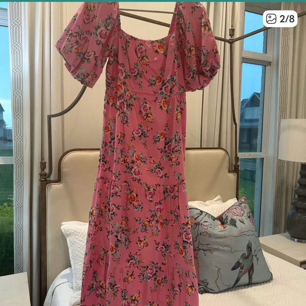 Buddy Love Pink Floral Maxi Dress - Picture 3 of 6